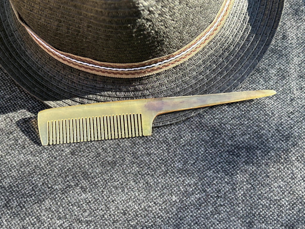 Peigne corne naturelle STYLUS-L