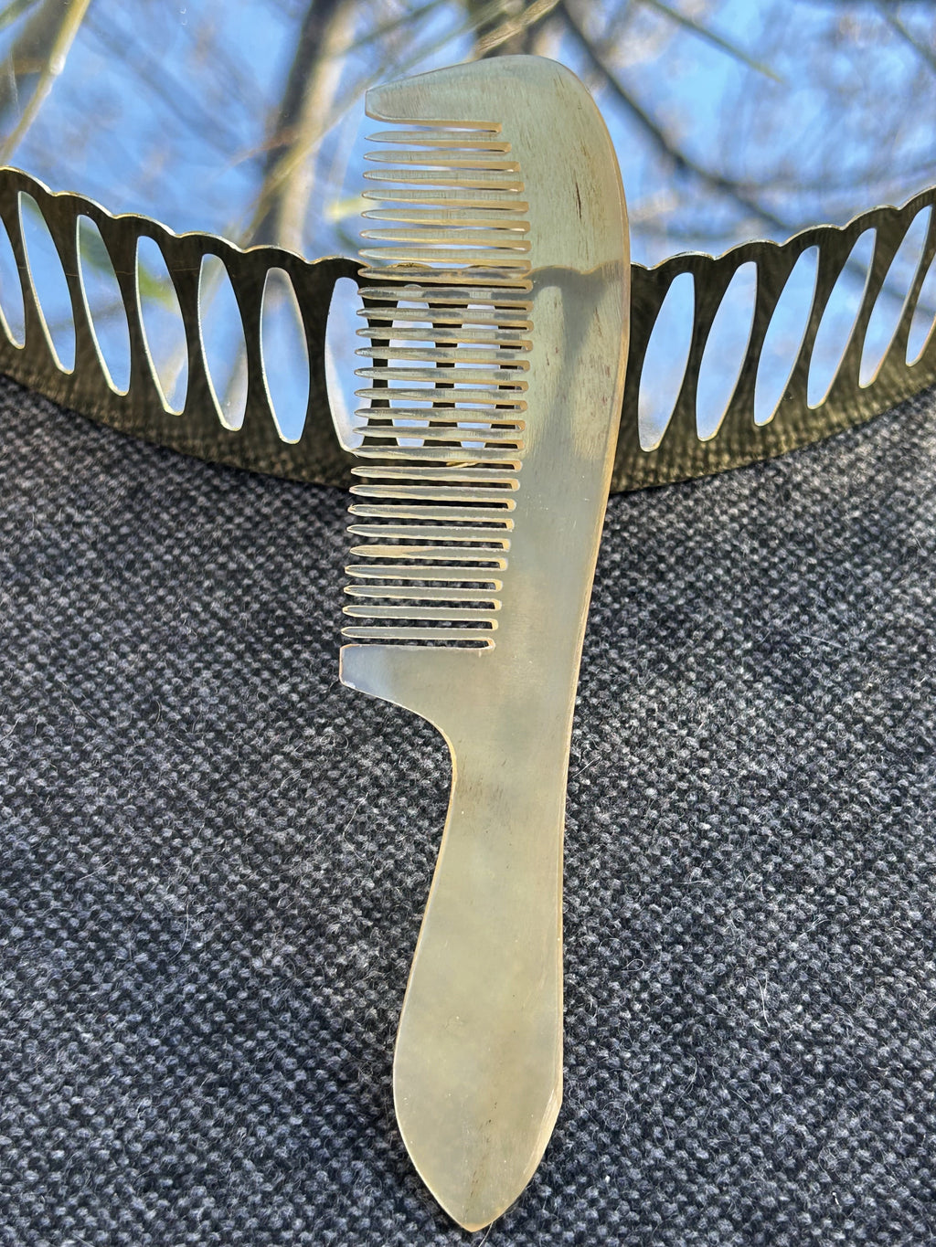 Peigne corne naturelle CONTOUR-M