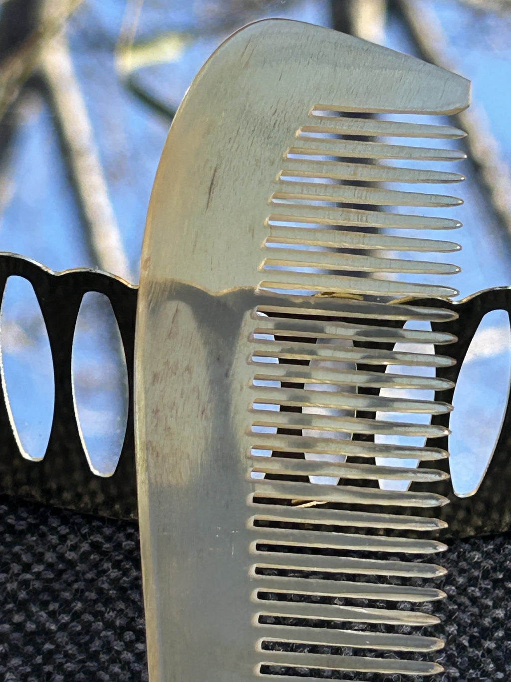 Peigne corne naturelle CONTOUR-M