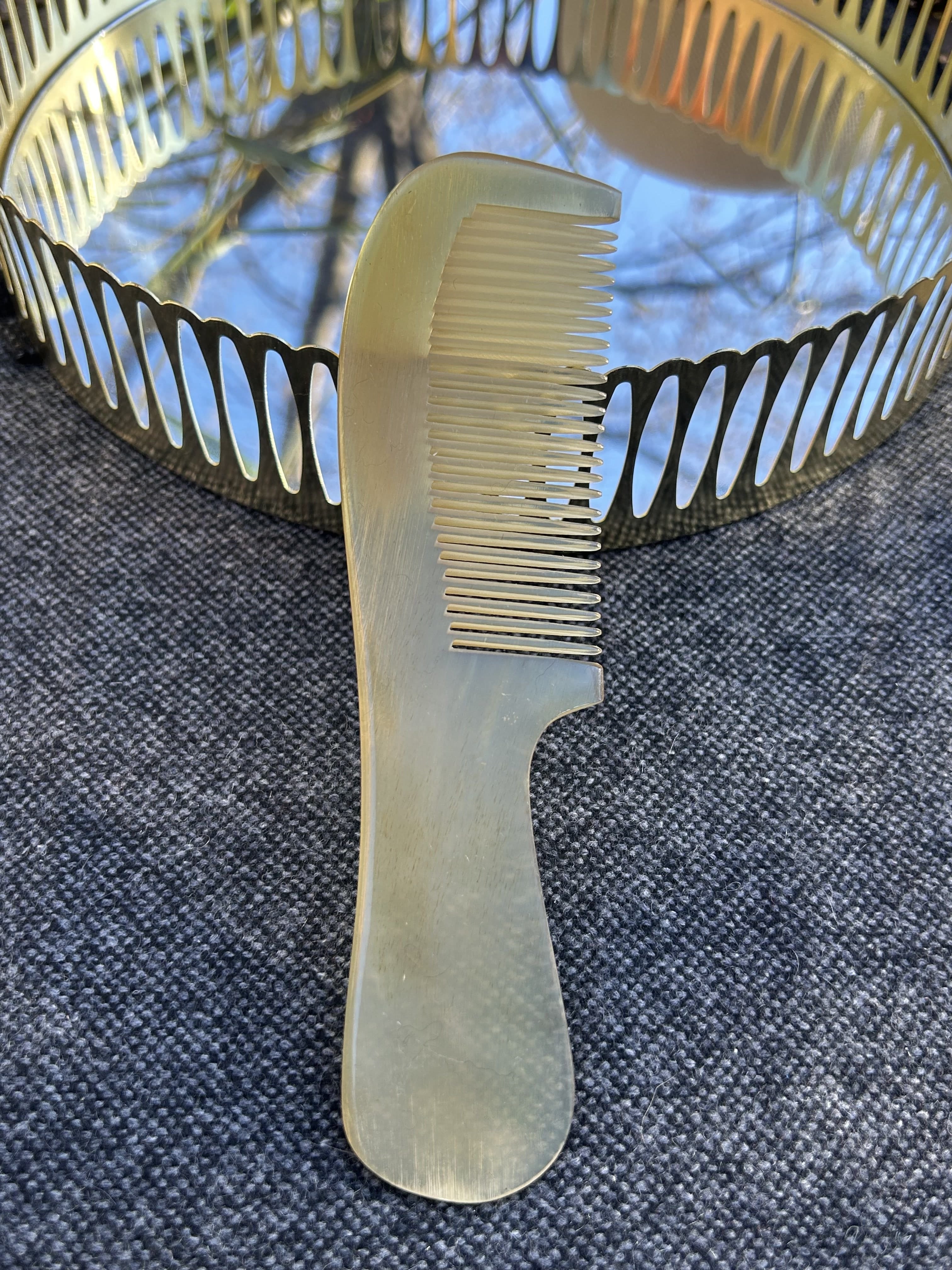 Peigne corne naturelle SERENITE-L